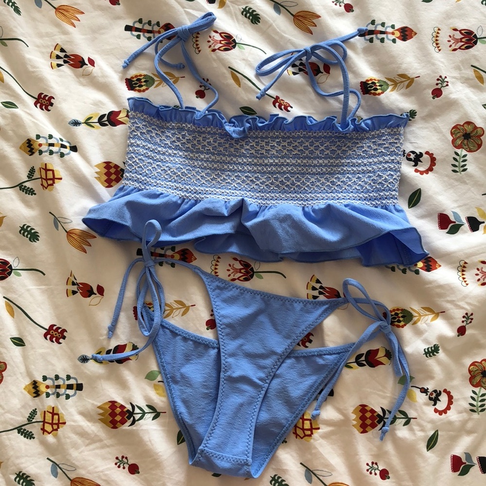 Lisa Marie Fernandez Selena Smocked Bikini